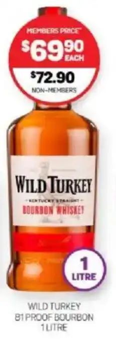 Harry Brown Wild turkey 81 proof bourbon offer