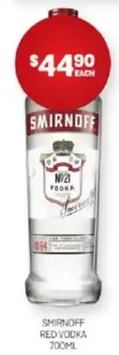 Harry Brown Smirnoff red vodka offer