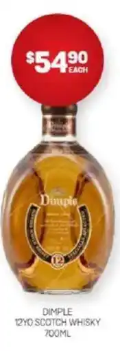 Harry Brown Dimple 12yo scotch whisky offer
