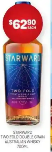Harry Brown Starward two fold double grain australian whisky offer