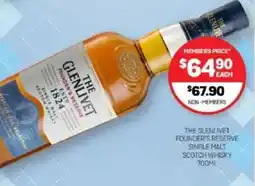 Harry Brown The glenlivet founder's reserve single malt scotch whisky offer
