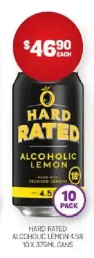 Harry Brown Hard rated alcoholic lemon offer
