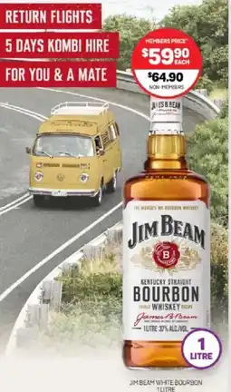 Harry Brown Jim beam white bourbon offer