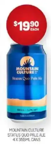 Harry Brown Mountain culture status quo pale ale offer