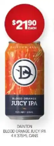 Harry Brown Dainton blood orange juicy ipa offer