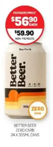 Harry Brown Better beer zero carb offer