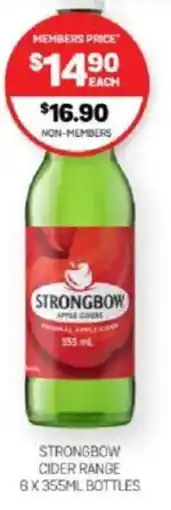 Harry Brown Strongbow cider range offer