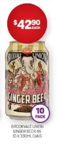 Harry Brown Brookvale union ginger beer offer