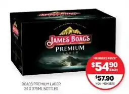 Harry Brown Boags premium lager offer
