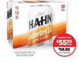 Harry Brown Hahn super dry offer