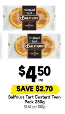 Drakes Balfours Tart Custard Twin Pack offer