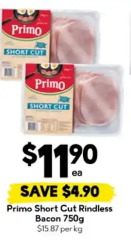 Drakes Primo Short Cut Rindless Bacon offer