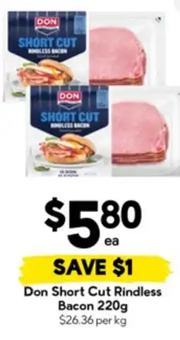 Drakes Don Short Cut Rindless Bacon offer
