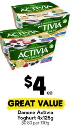 Drakes Danone Activia Yoghurt offer