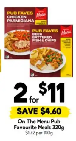 Drakes On The Menu Pub Favourite Meals offer