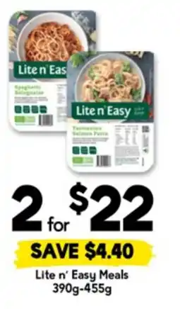 Drakes Lite n' Easy Meals offer