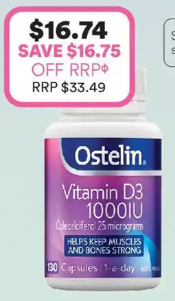 Priceline Ostelin Vitamin D3 1000IU offer
