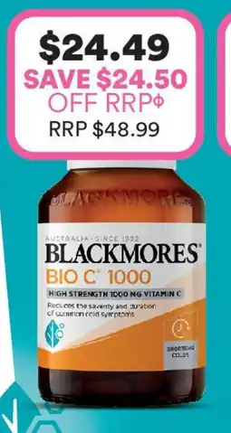 Priceline Blackmores Bio C 1000 offer