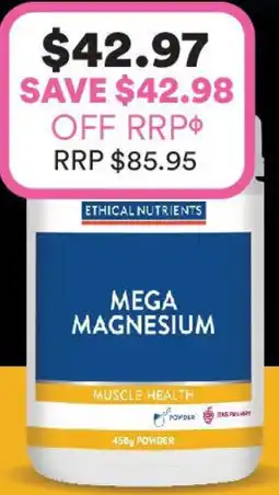 Priceline Ethical nutrients mega magnesium offer