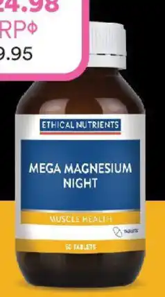 Priceline Ethical nutrients mega magnesium night offer