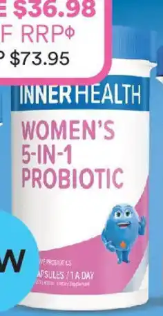Priceline Inner health women's 5-in-1 probiotic offer
