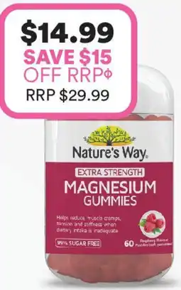 Priceline Nature's way extra strength magnesium gummies offer