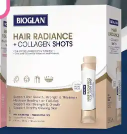 Priceline Bioglan hair radiance +collagen shot offer