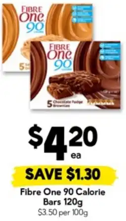 Drakes Fibre One 90 Calorie Bars offer