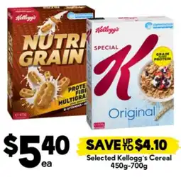 Drakes Selected Kellogg's Cereal offer