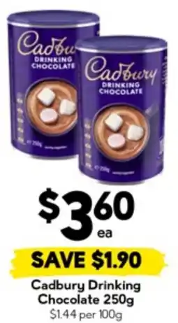 Drakes Cadbury Drinking Chocolate offer