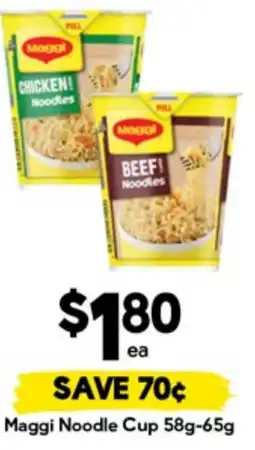 Drakes Maggi Noodle Cup offer