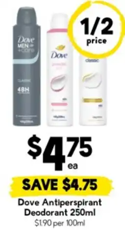 Drakes Dove Antiperspirant Deodorant offer