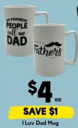 Drakes I Luv Dad Mug offer