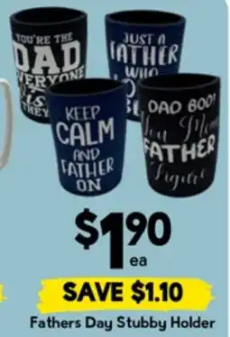 Drakes Fathers Day Stubby Holder offer