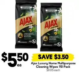 Drakes Ajax Luxury Home Multipurpose Cleaning Wipes offer