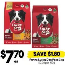 Drakes Purina Lucky Dog Food offer