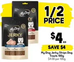 Drakes My Dog Jerky Strips Dog Treats offer
