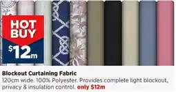 Spotlight Blockout Curtaining Fabric offer
