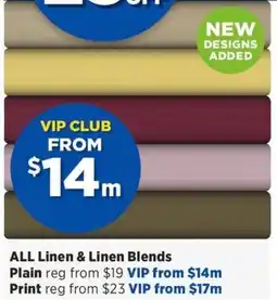 Spotlight ALL Linen & Linen Blends offer