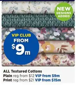 Spotlight ALL Textured Cottons offer