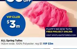 Spotlight ALL Spring Tulles offer