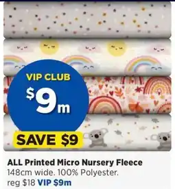 Spotlight ALL Printed Micro Nursery Fleece offer