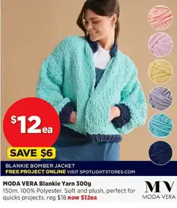 Spotlight MODA VERA Blankie Yarn offer