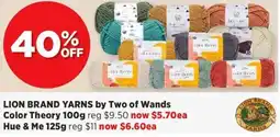 Spotlight LION BRAND YARNS by Two of Wands Color Theory offer