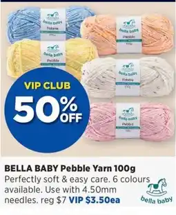 Spotlight BELLA BABY Pebble Yarn offer