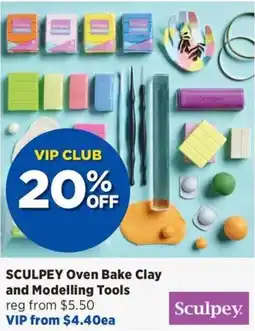 Spotlight SCULPEY Oven Bake Clay and Modelling Tools offer