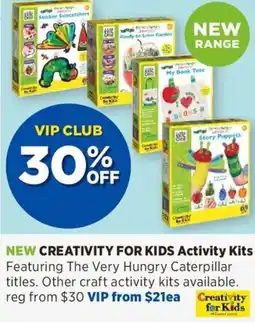 Spotlight CREATIVITY FOR KIDS Activity Kits offer