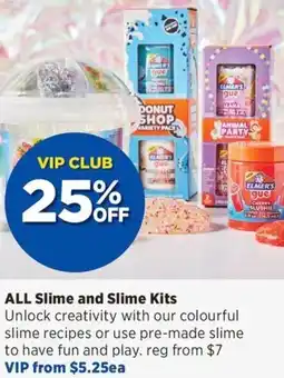 Spotlight ALL Slime and Slime Kits offer