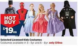 Spotlight Selected Licensed Kids Costumes offer