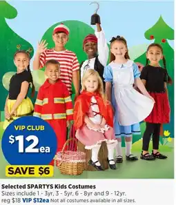 Spotlight Selected SPARTYS Kids Costumes offer